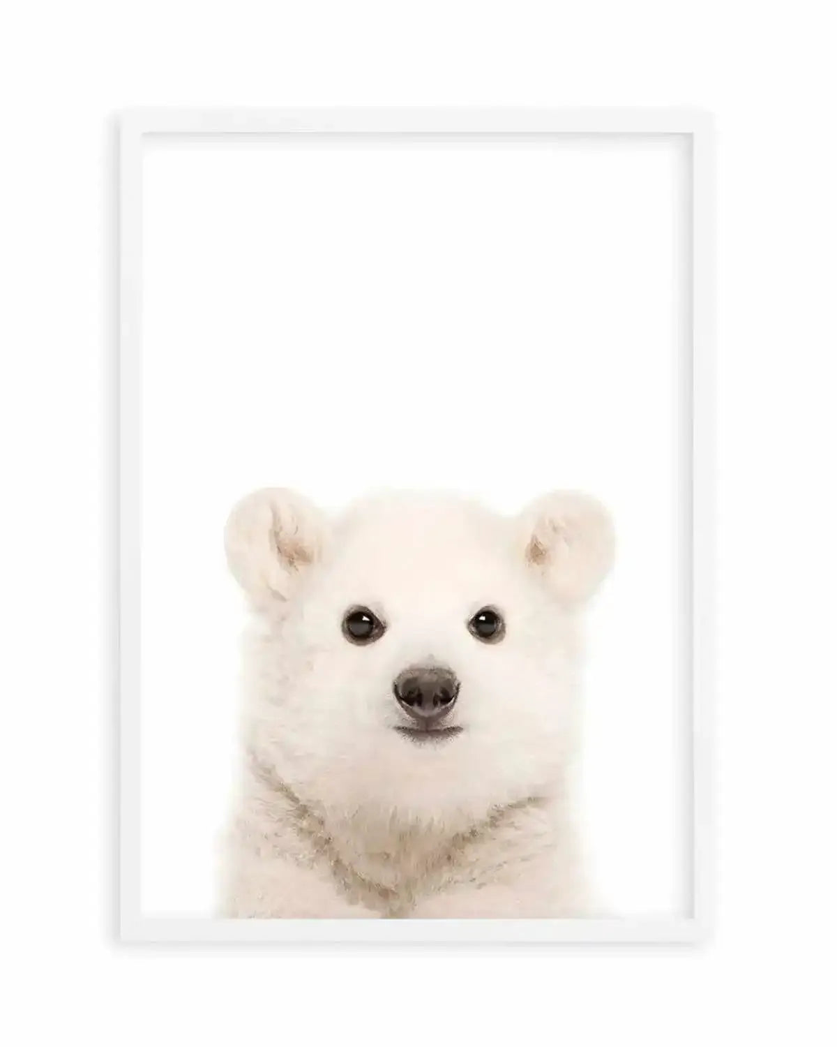 Little Polar Bear Art Print from Olive et Oriel where you can shop wallpaper and artworks online