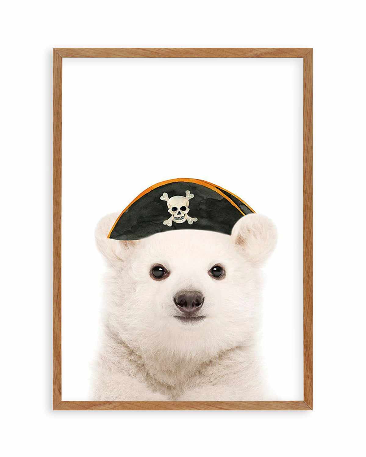 Little Polar Bear | Pirate Hat Art Print