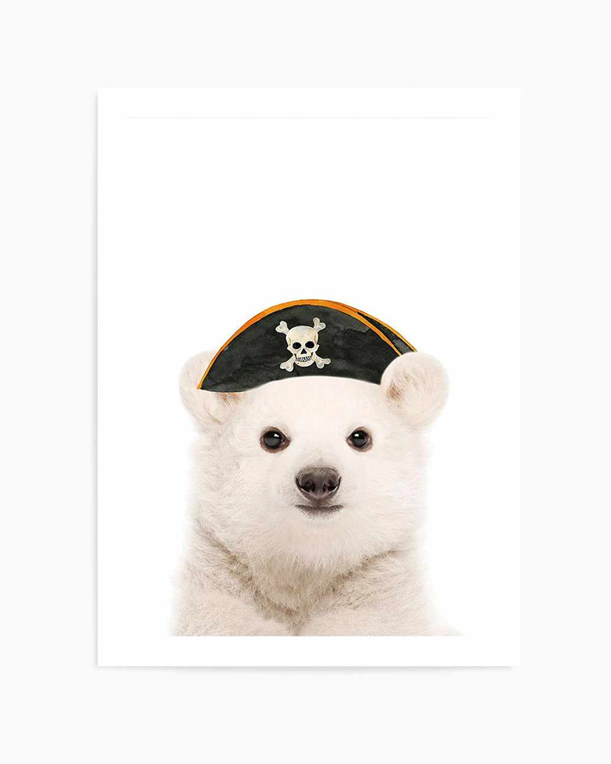 Little Polar Bear | Pirate Hat Art Print