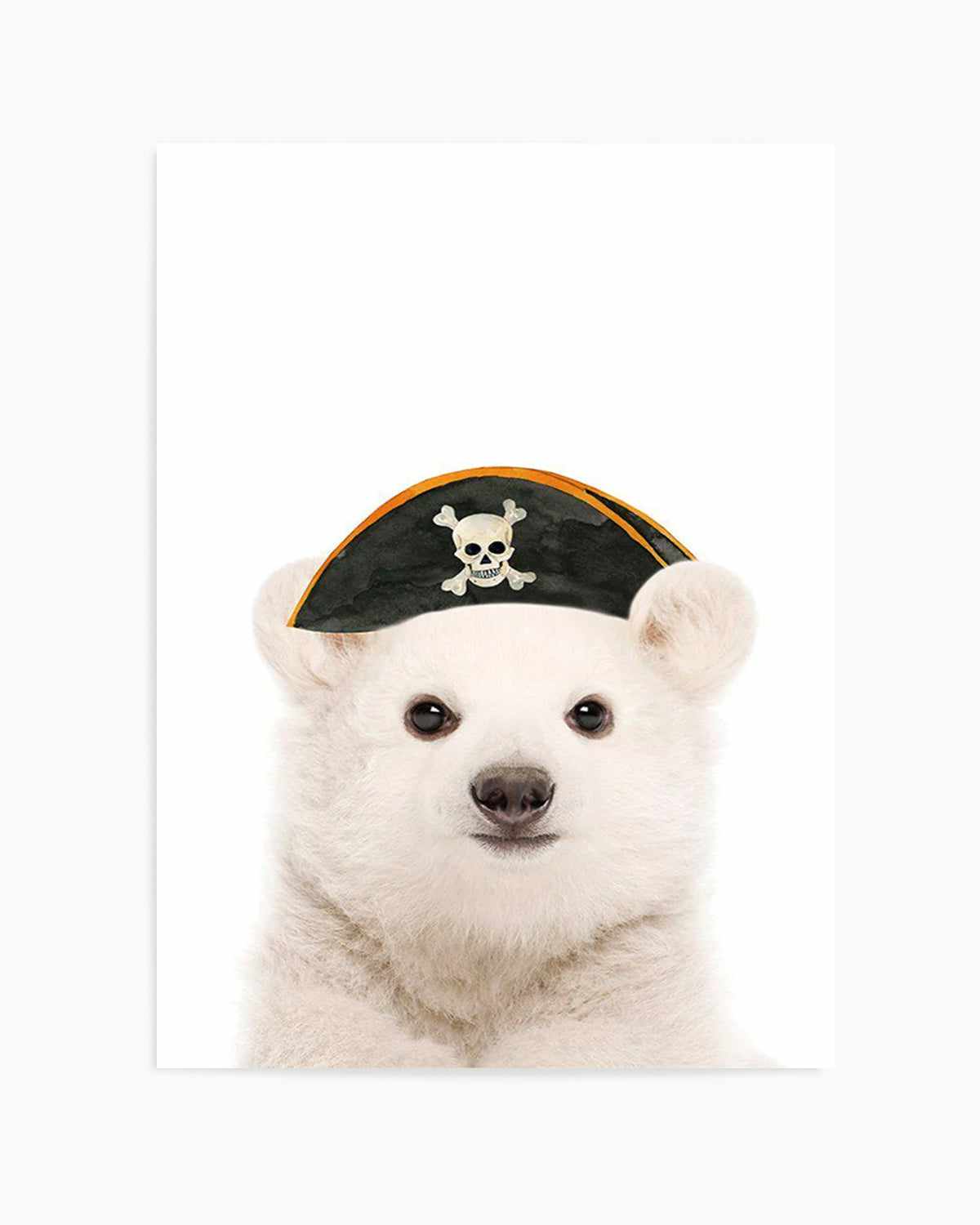 Little Polar Bear | Pirate Hat Art Print