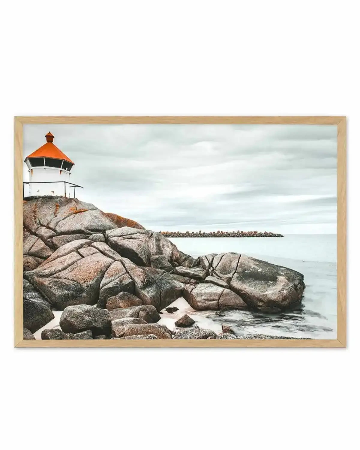 Little Red Lighthouse Art Print from Olive et Oriel where you can shop wallpaper and artworks online