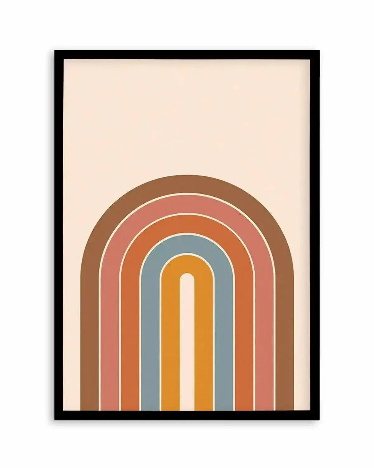 Little Retro Rainbow Art Print from Olive et Oriel where you can shop wallpaper and artworks online