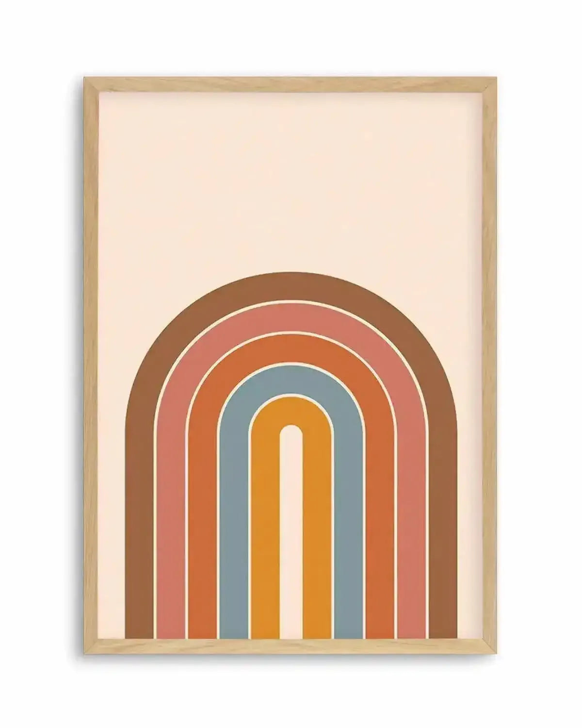 Little Retro Rainbow Art Print from Olive et Oriel where you can shop wallpaper and artworks online