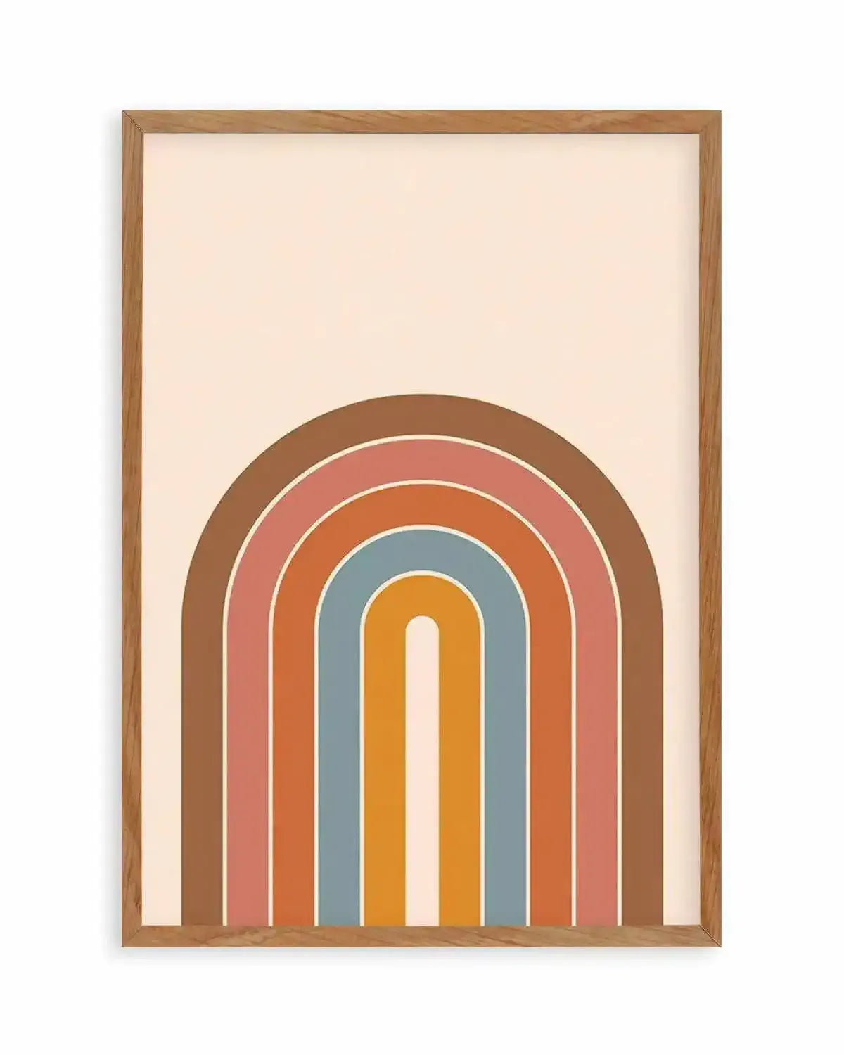 Little Retro Rainbow Art Print from Olive et Oriel where you can shop wallpaper and artworks online
