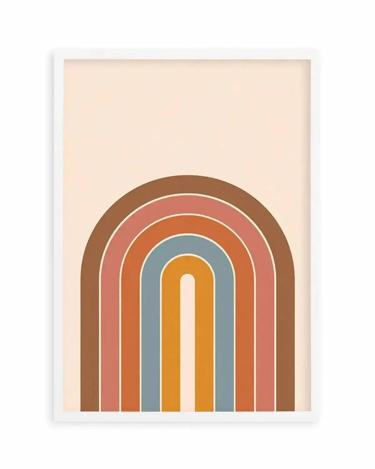 Little Retro Rainbow Art Print from Olive et Oriel where you can shop wallpaper and artworks online
