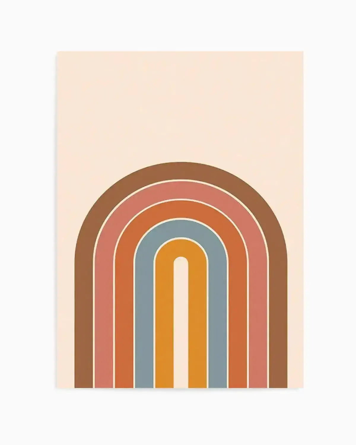 Little Retro Rainbow Art Print from Olive et Oriel where you can shop wallpaper and artworks online