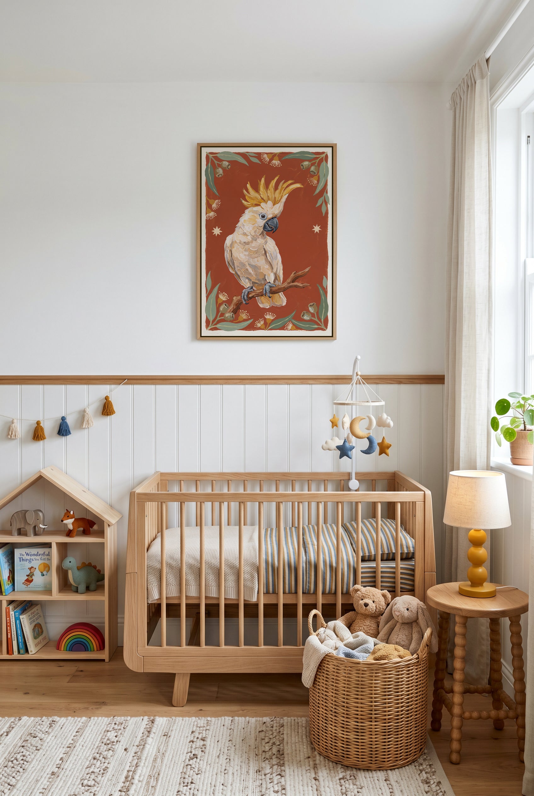 Little Ripper Cockatoo | Framed Canvas Art Print
