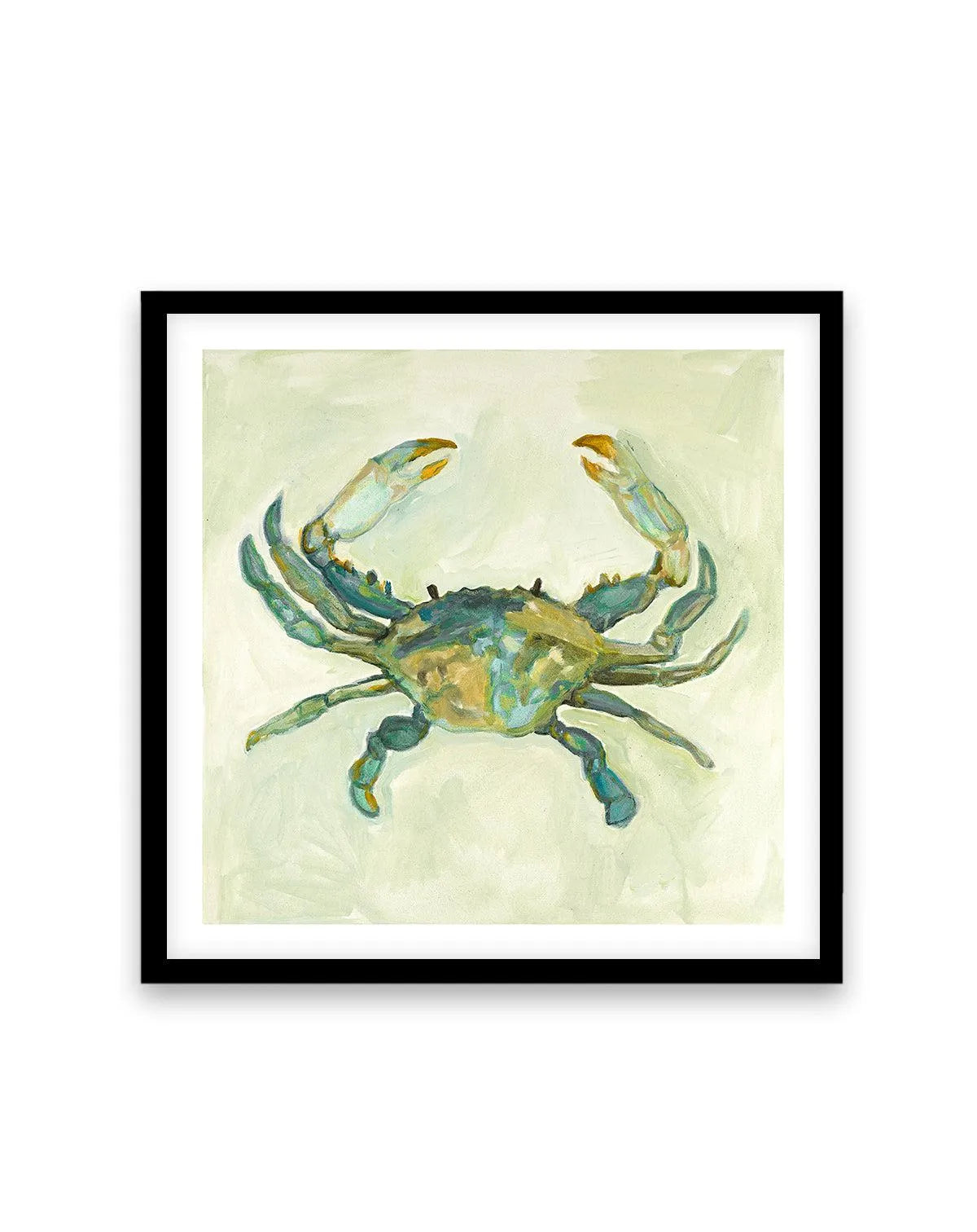 Little Sage Crab by Natalie Jane Art Print from Olive et Oriel where you can shop wallpaper and artworks online