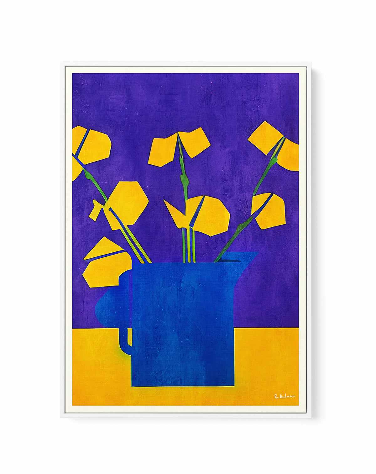 Little Sunflowers By Bo Anderson | Framed Canvas Art Print