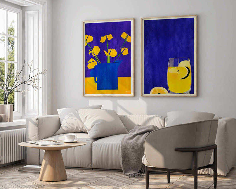 Little Sunflowers By Bo Anderson | Art Print from Olive et Oriel where you can shop wallpaper and artworks online