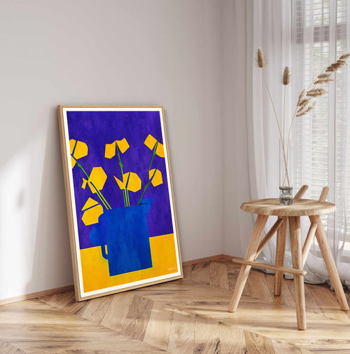 Little Sunflowers By Bo Anderson | Framed Canvas Art Print