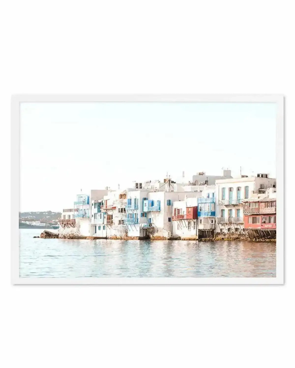 Little Venice | Mykonos Art Print from Olive et Oriel where you can shop wallpaper and artworks online