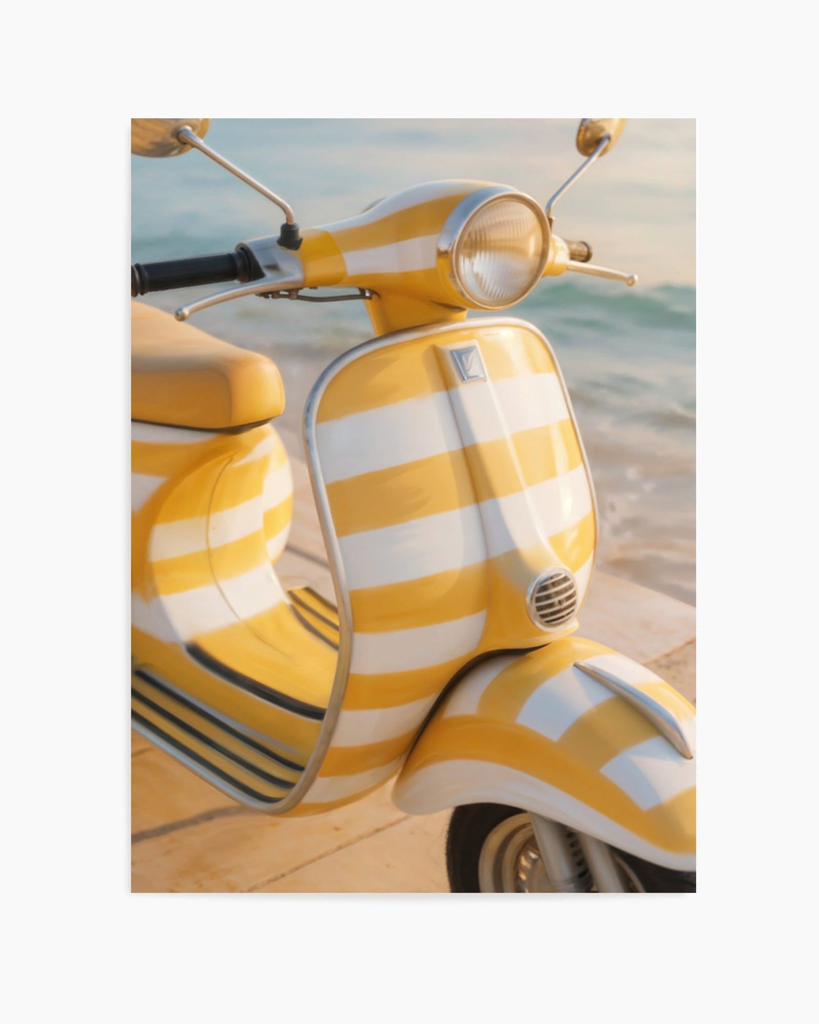 Little Yellow Vespa | Art Print