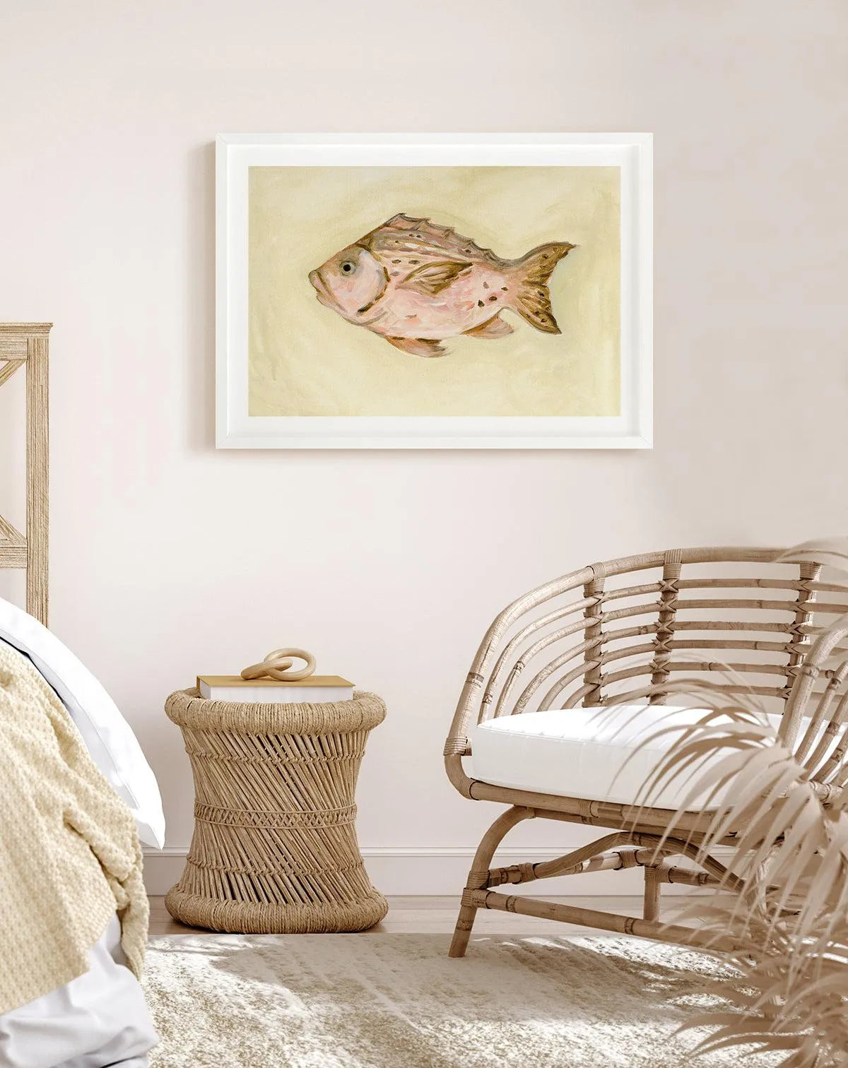 Little Bohemian Fish II by Natalie Jane Art Print from Olive et Oriel where you can shop wallpaper and artworks online