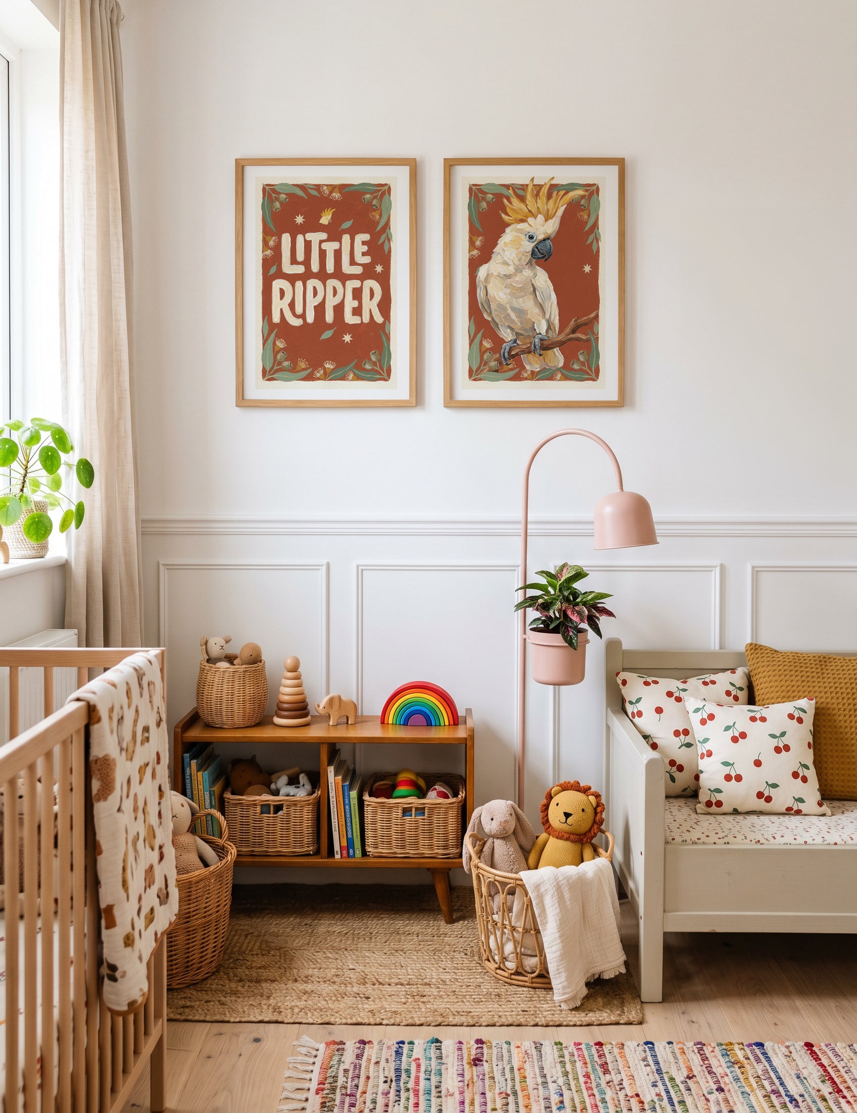 Little Ripper I & II Art Print Set of 2 | Matching Wall Art
