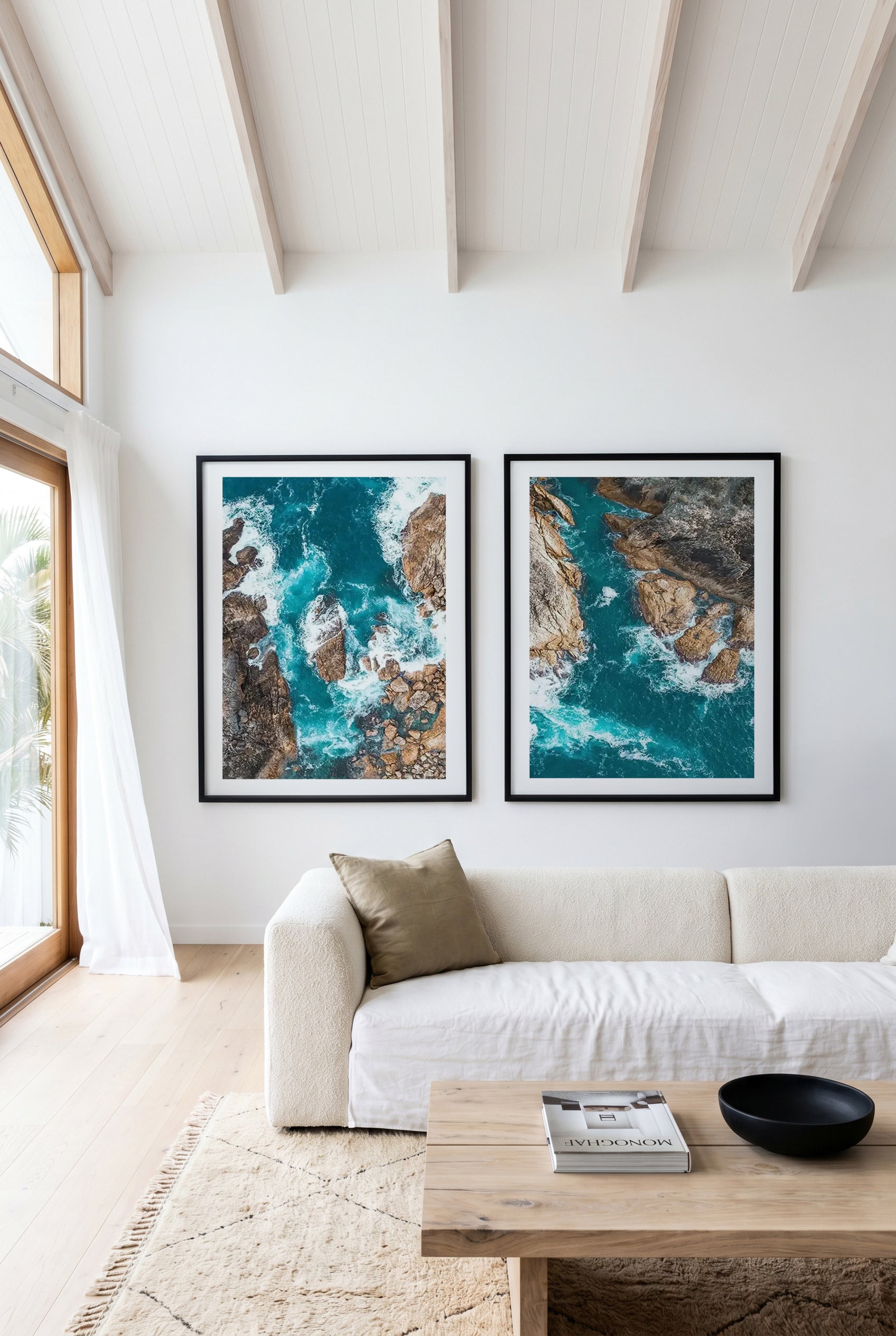 Little Rock Kianinny & Kianinny Bleue Tathra Art Print Set of 2 | Matching Wall Art