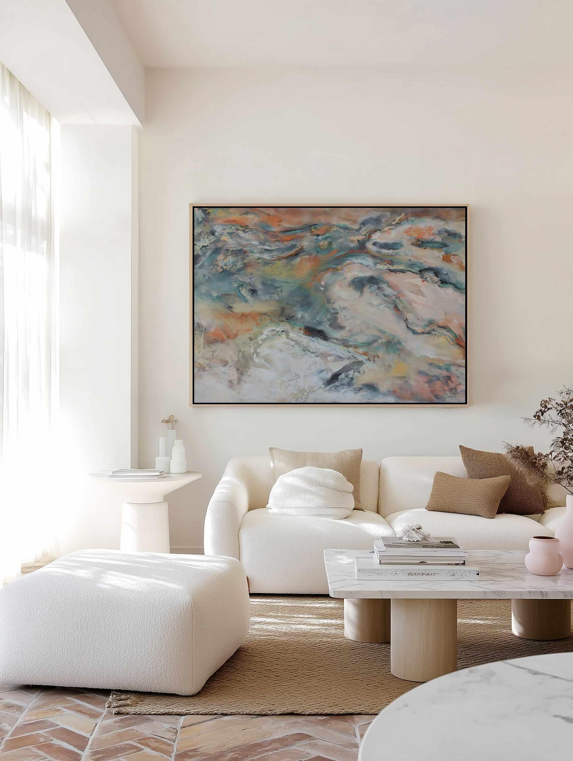 Littoral No. I | Framed Canvas Art Print from Olive et Oriel where you can shop wallpaper and artworks online