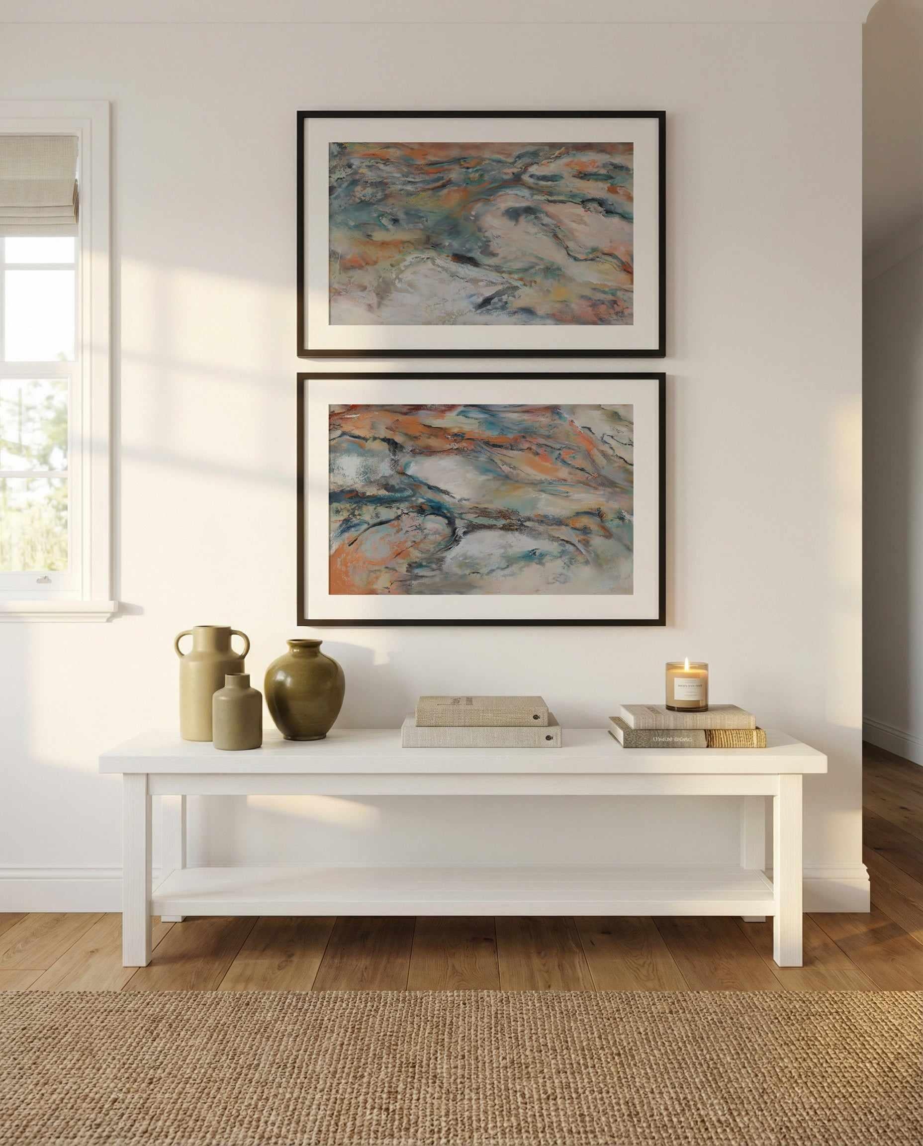 Littoral No I & II Art Print Set of 2 | Matching Wall Art from Olive et Oriel where you can shop wallpaper and artworks online