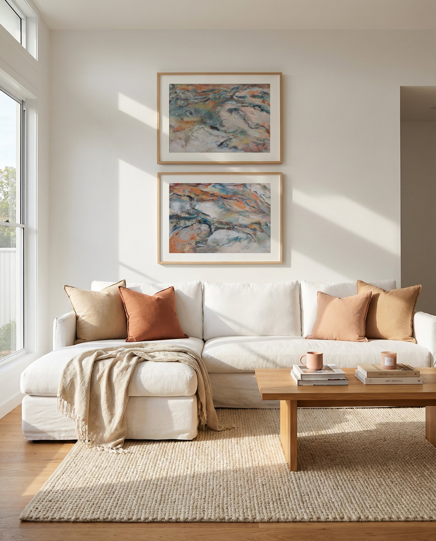Littoral No I & II Art Print Set of 2 | Matching Wall Art