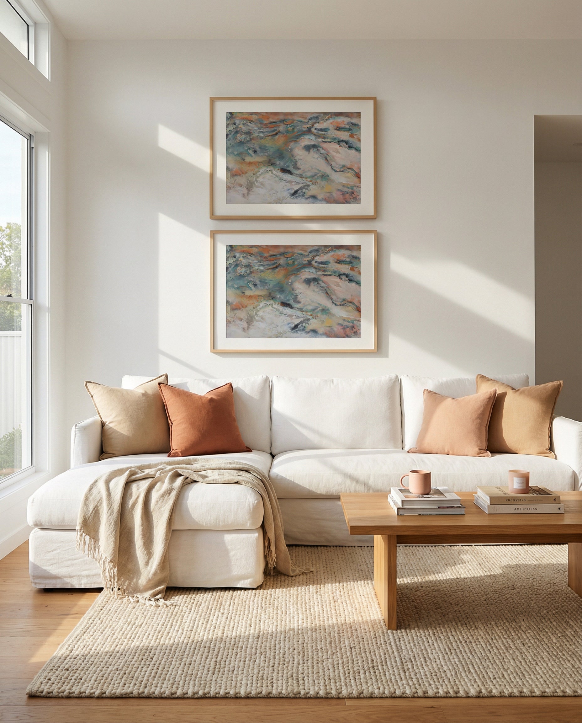 Littoral No I & II Art Print Set of 2 | Matching Wall Art