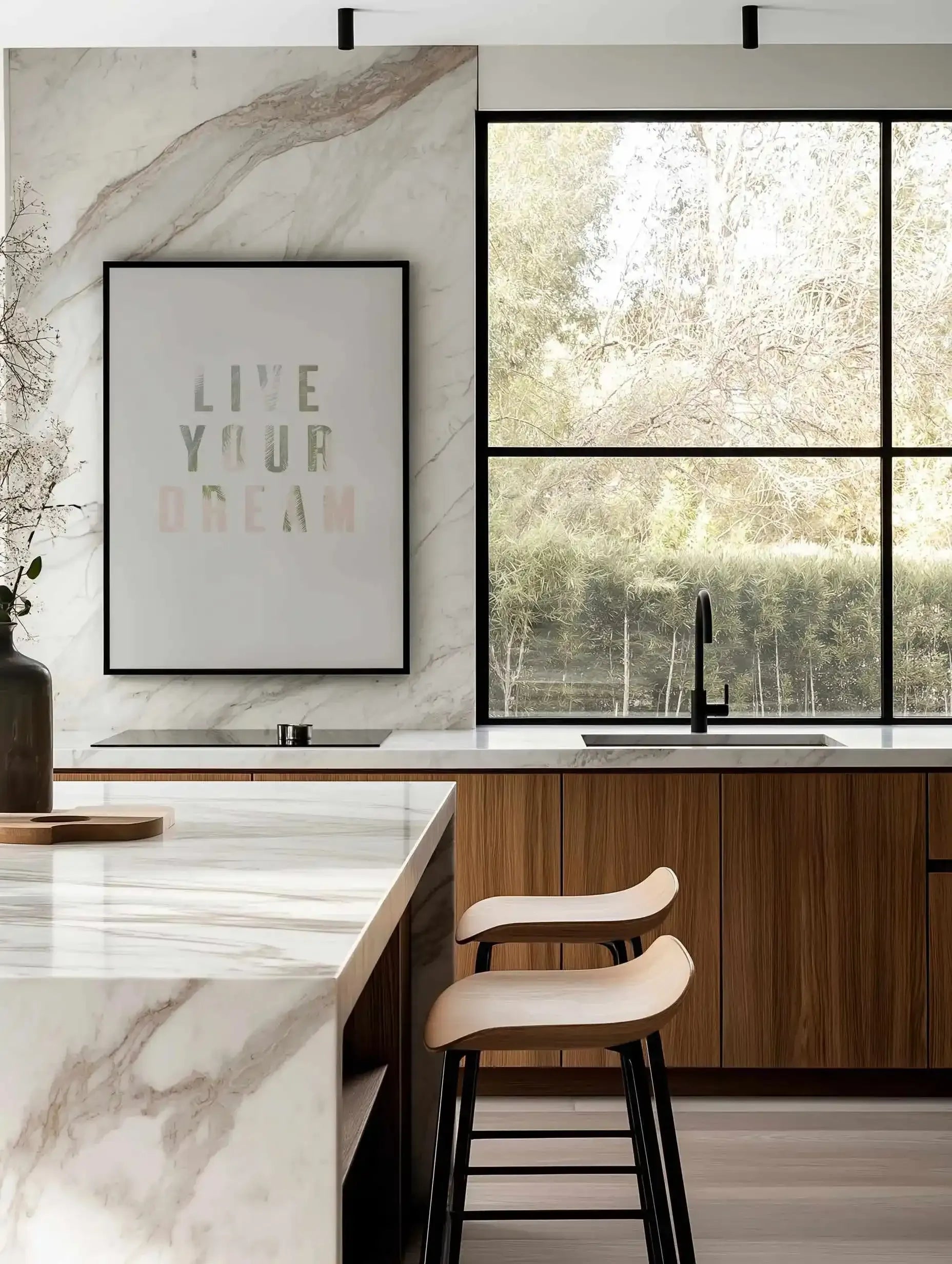 Live Your Dream Art Print from Olive et Oriel where you can shop wallpaper and artworks online