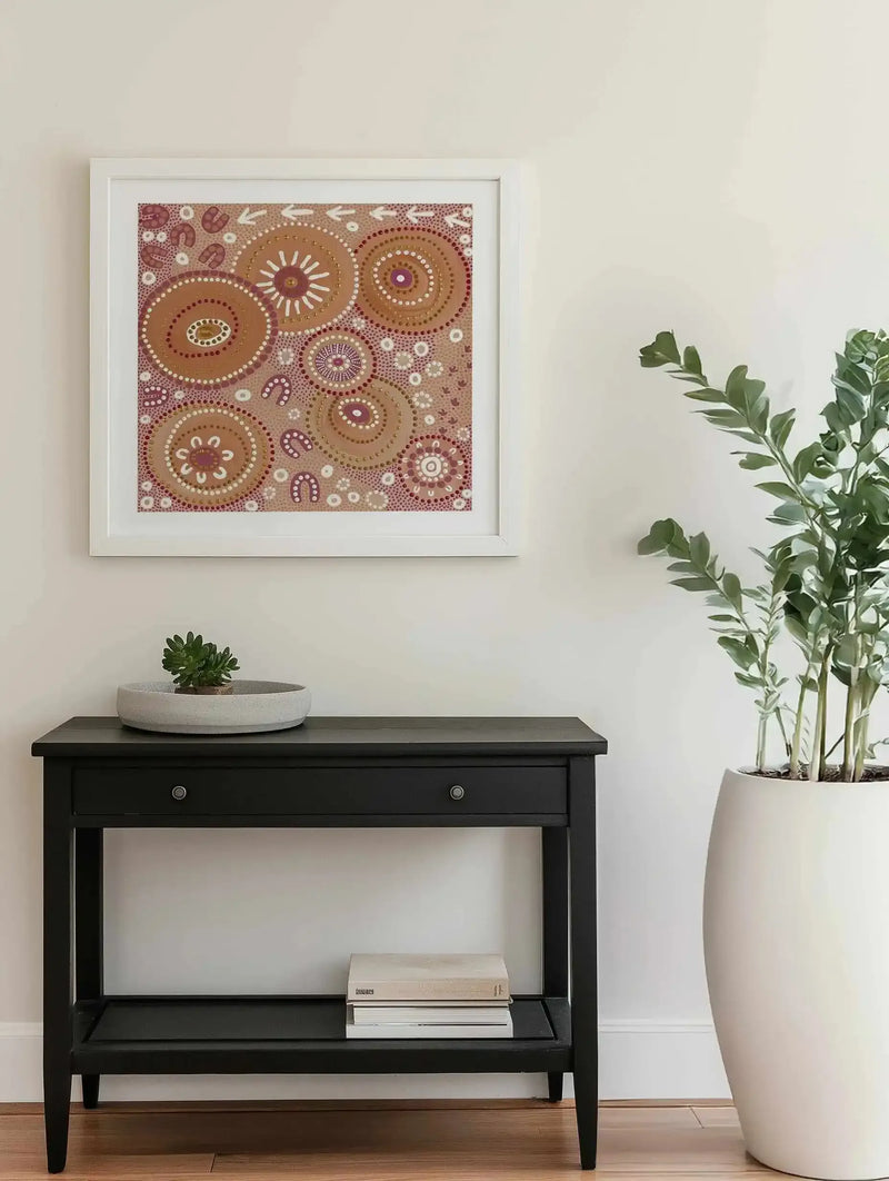 Living on Country By Domica Hill | Art Print from Olive et Oriel where you can shop wallpaper and artworks online