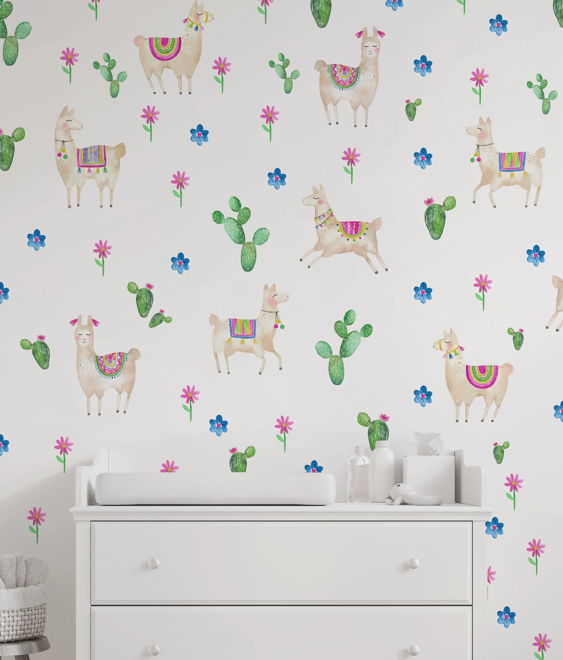 No Drama Llama Decal Set from Olive et Oriel where you can shop wallpaper and artworks online