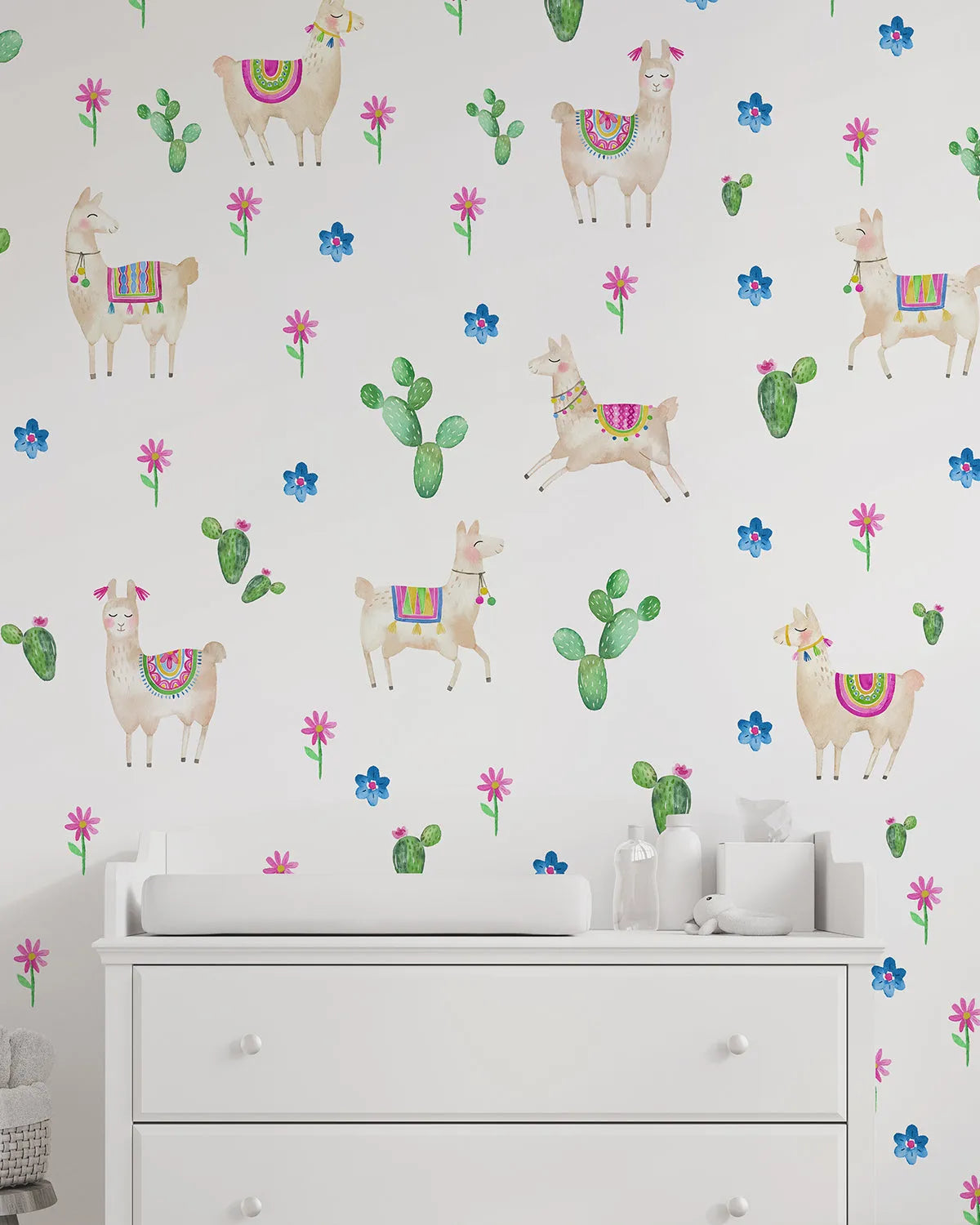 No Drama Llama Decal Set from Olive et Oriel where you can shop wallpaper and artworks online