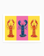 Lobster Langoustines Pop Art 2 by Alice Straker | Art Print