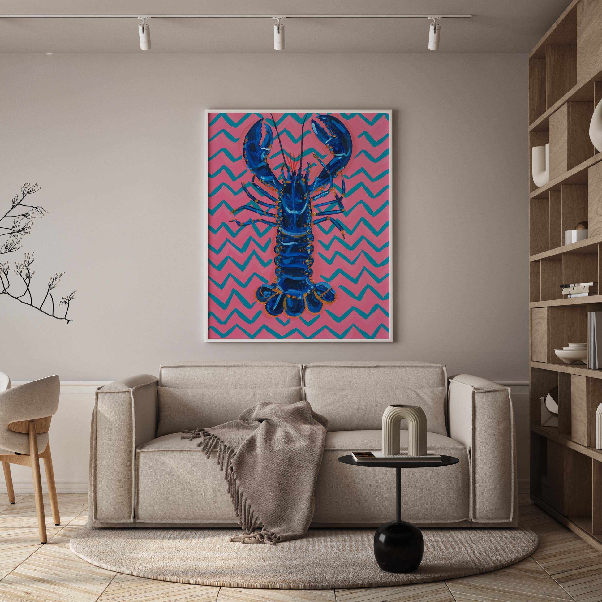 Lobster Langoustines Pop Art 2 by Alice Straker | Art Print from Olive et Oriel where you can shop wallpaper and artworks online