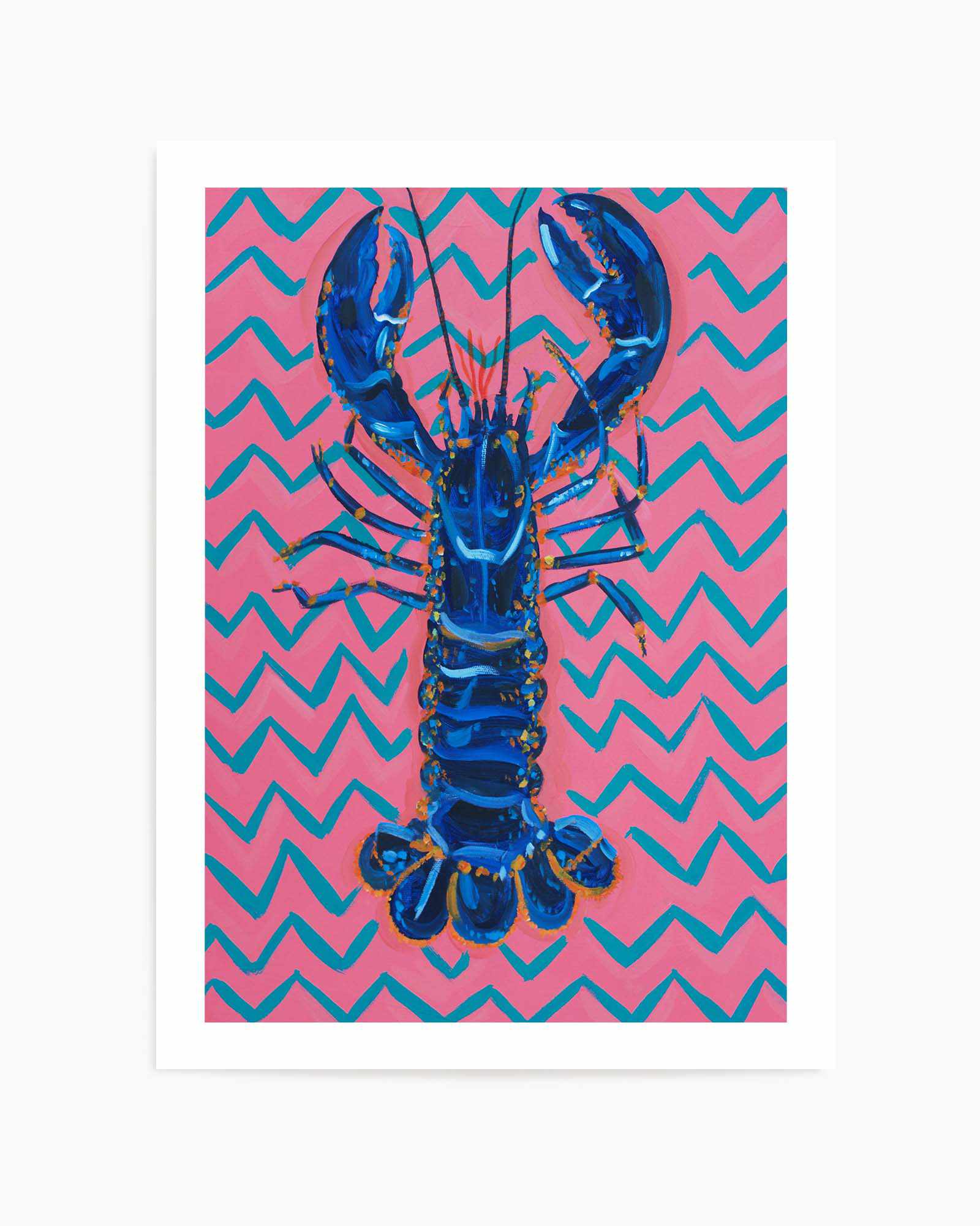 Lobster Langoustines Pop Art 2 by Alice Straker | Art Print from Olive et Oriel where you can shop wallpaper and artworks online