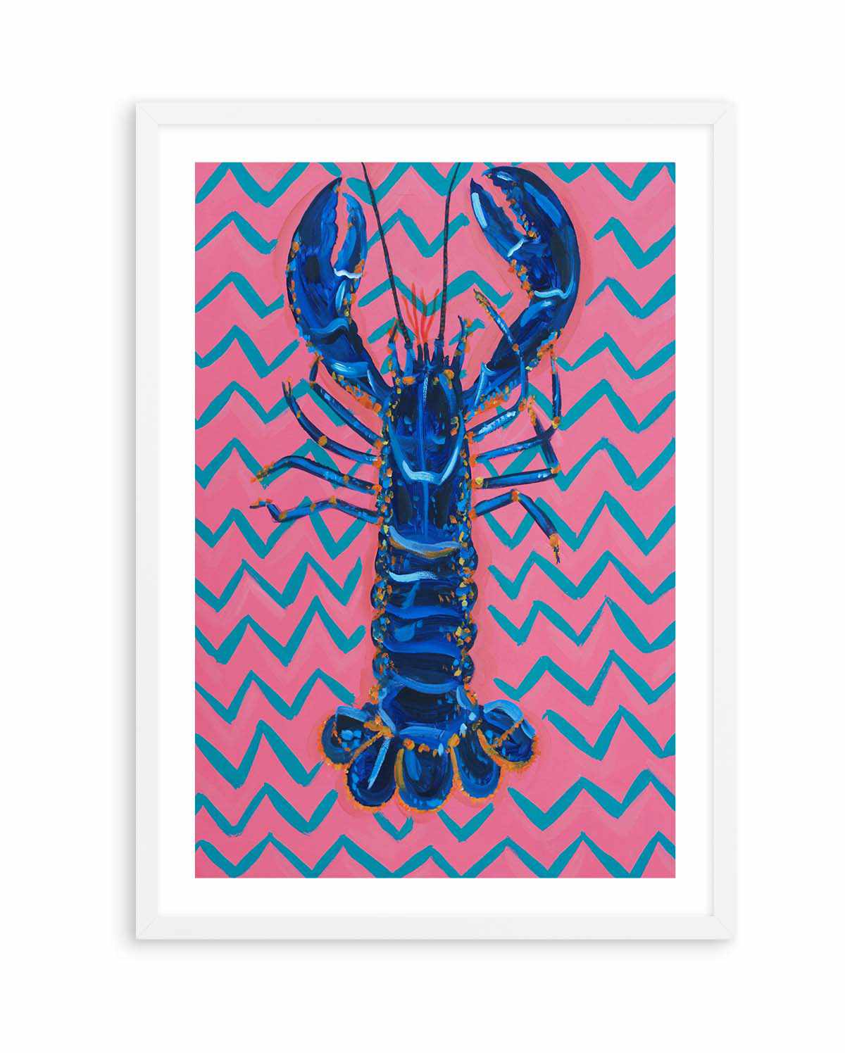 Lobster Langoustines Pop Art 2 by Alice Straker | Art Print from Olive et Oriel where you can shop wallpaper and artworks online
