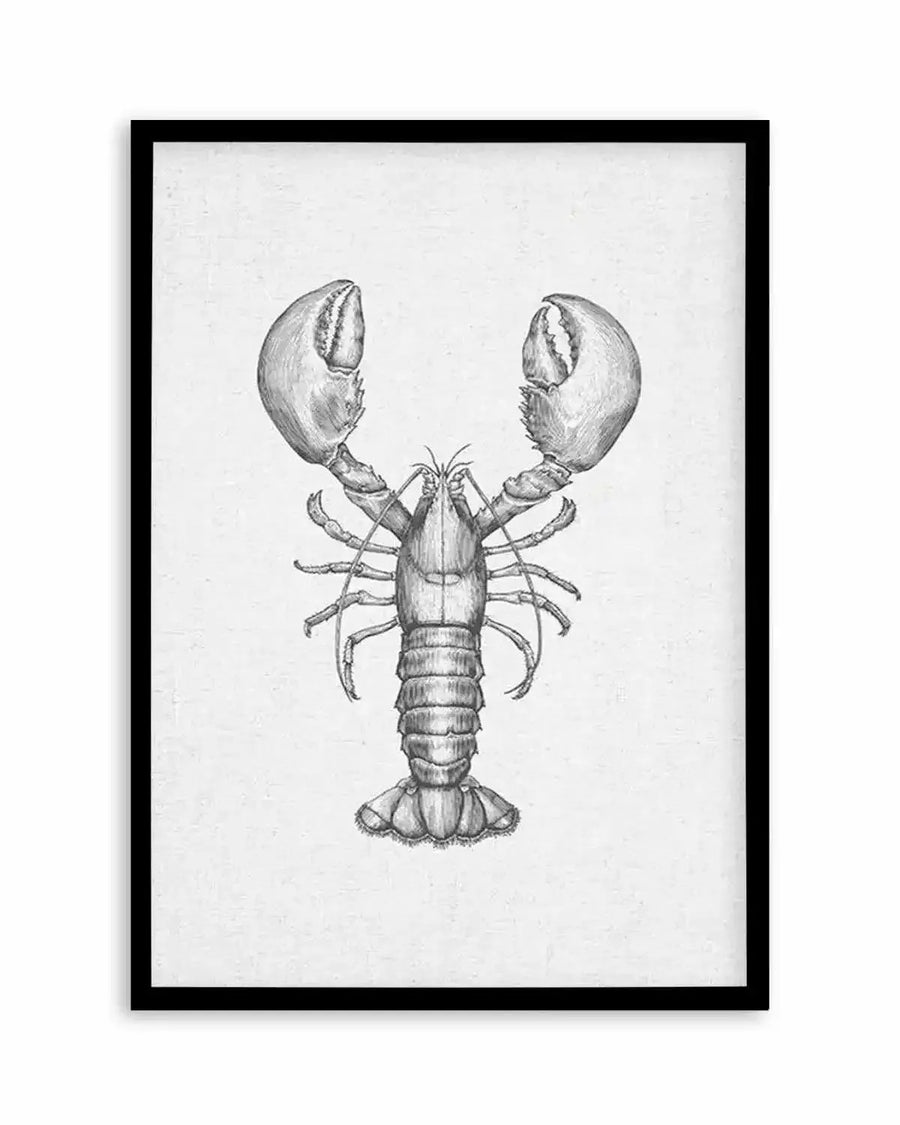 Lobster on Linen Art Print from Olive et Oriel where you can shop wallpaper and artworks online