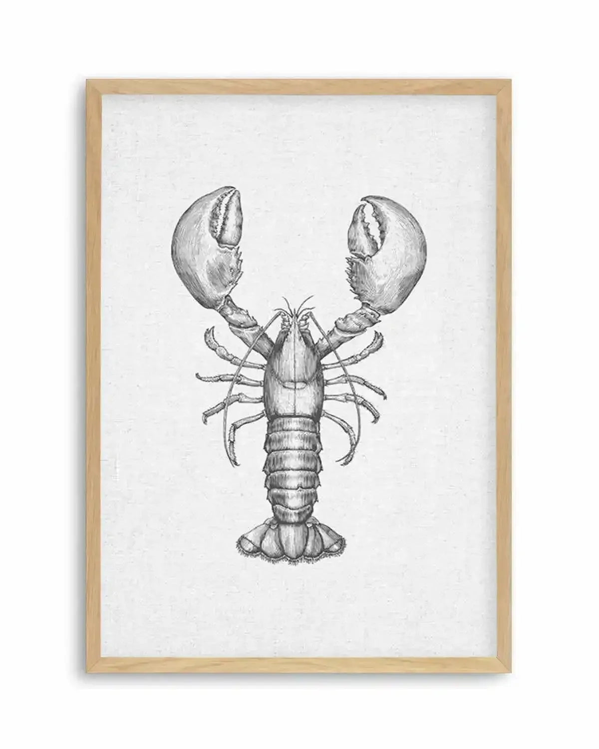 Lobster on Linen Art Print from Olive et Oriel where you can shop wallpaper and artworks online