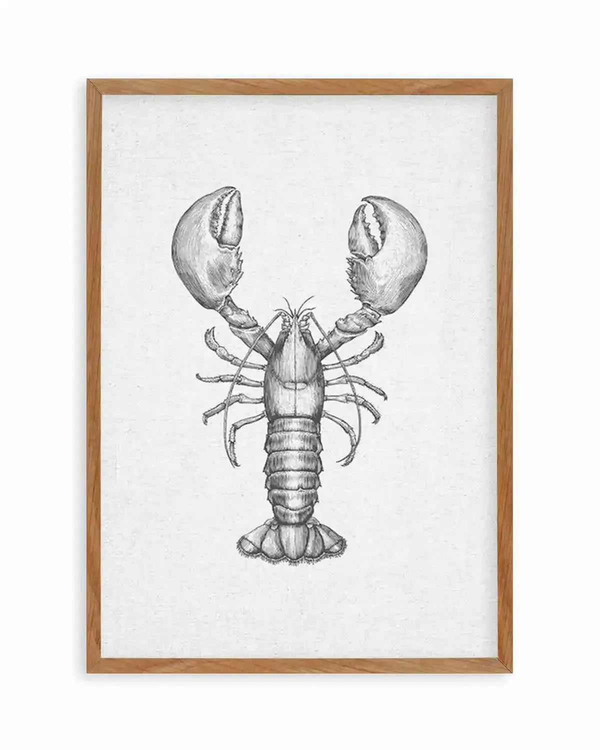 Lobster on Linen Art Print from Olive et Oriel where you can shop wallpaper and artworks online