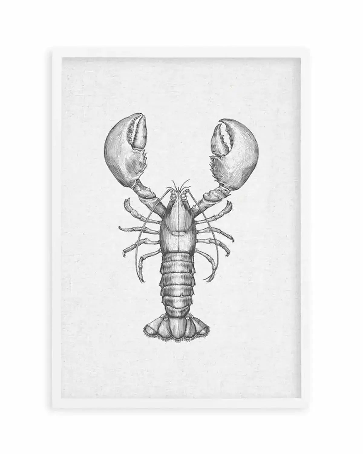 Lobster on Linen Art Print from Olive et Oriel where you can shop wallpaper and artworks online