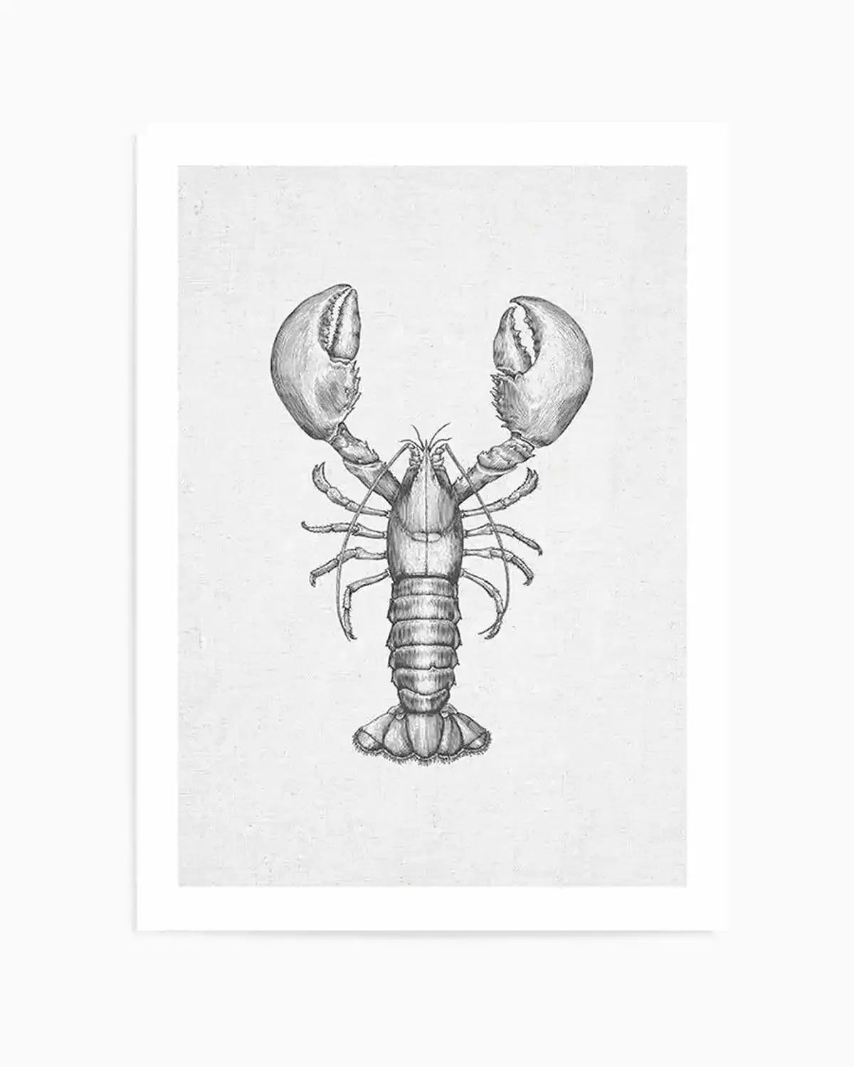 Lobster on Linen Art Print from Olive et Oriel where you can shop wallpaper and artworks online