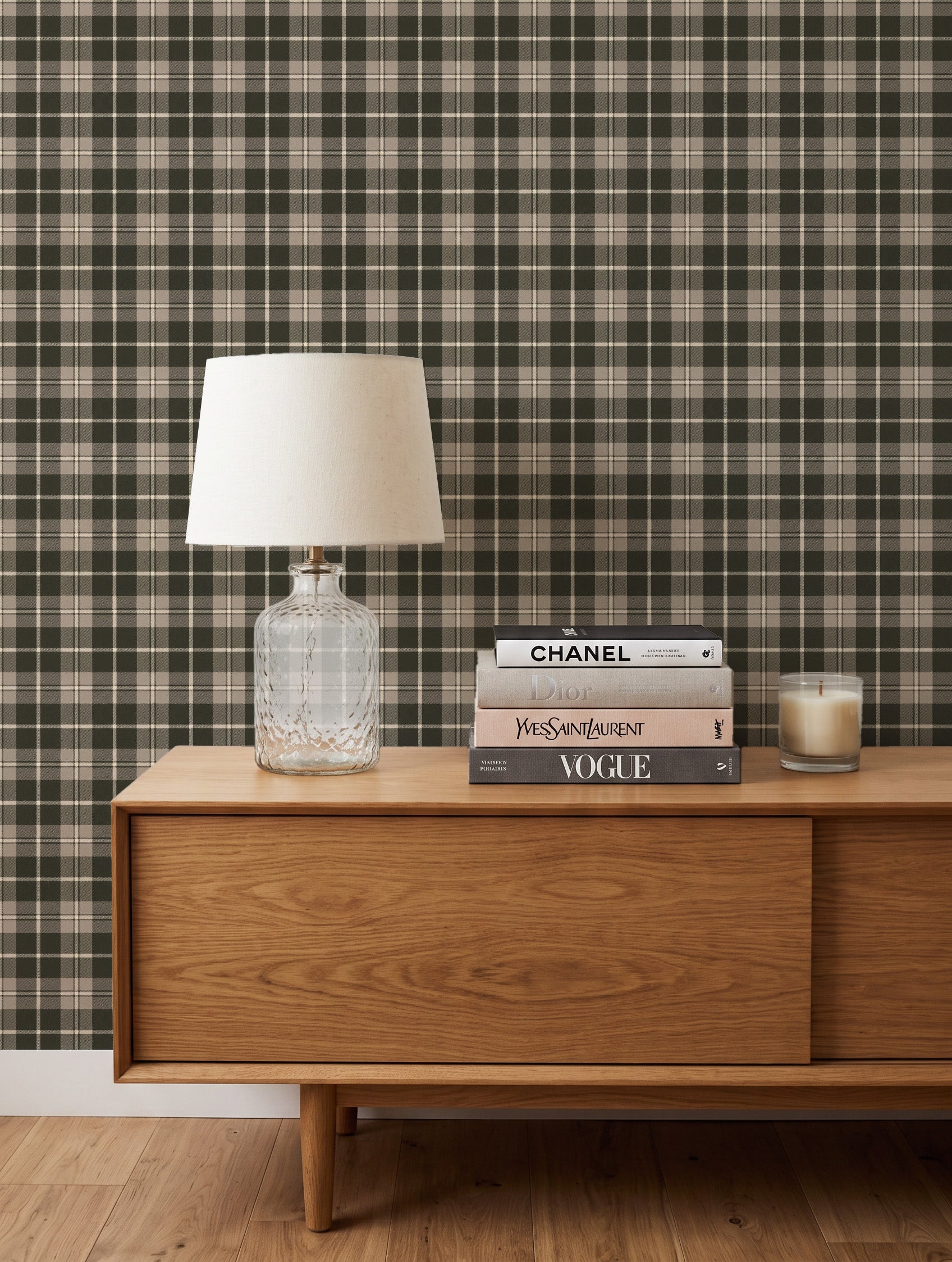 Lodge Tartan Wallpaper