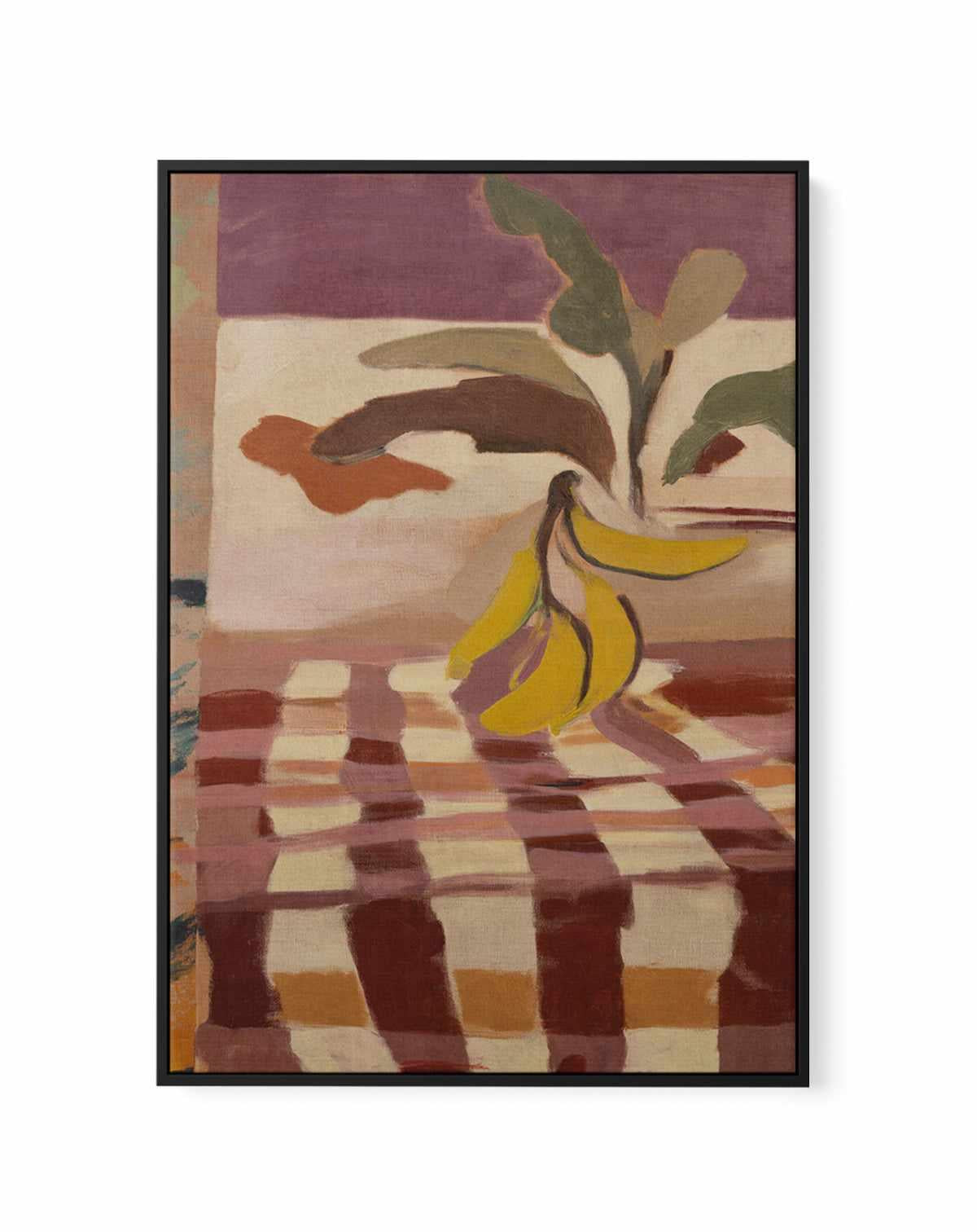 Lolita in Check | Framed Canvas Art Print from Olive et Oriel where you can shop wallpaper and artworks online