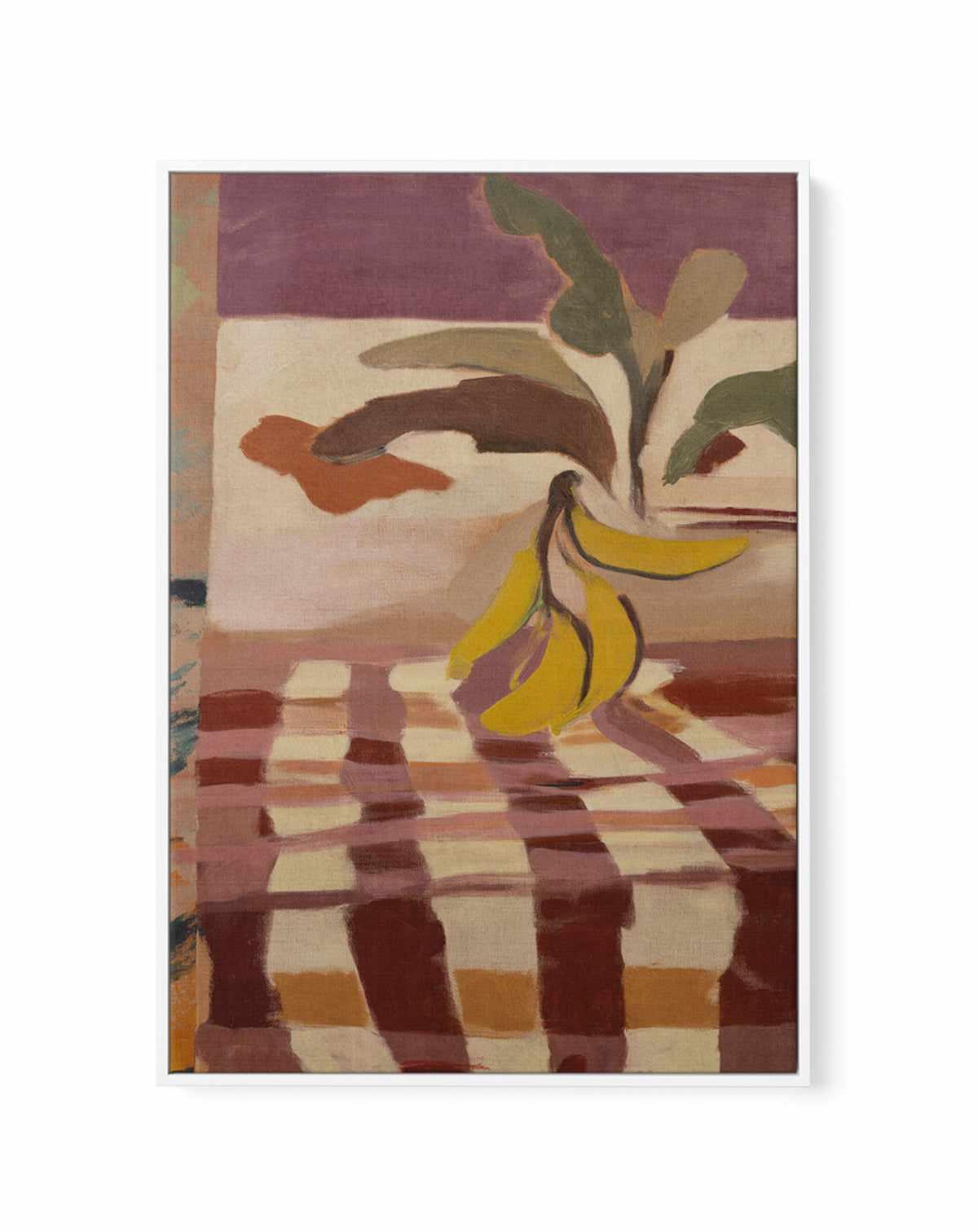 Lolita in Check | Framed Canvas Art Print from Olive et Oriel where you can shop wallpaper and artworks online