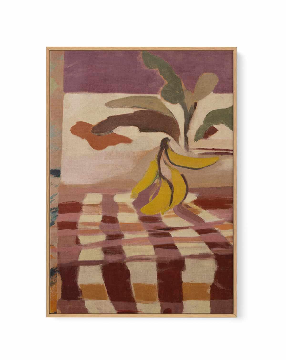 Lolita in Check | Framed Canvas Art Print from Olive et Oriel where you can shop wallpaper and artworks online