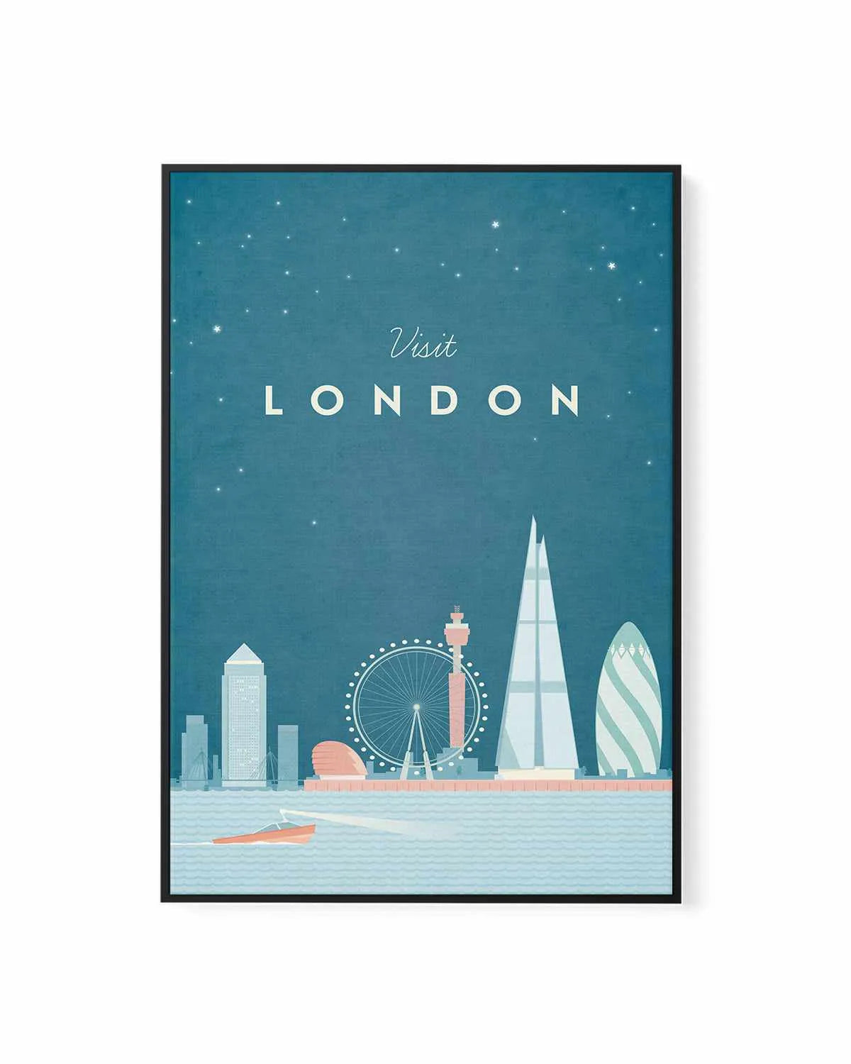 London by Henry Rivers | Framed Canvas Art Print from Olive et Oriel where you can shop wallpaper and artworks online