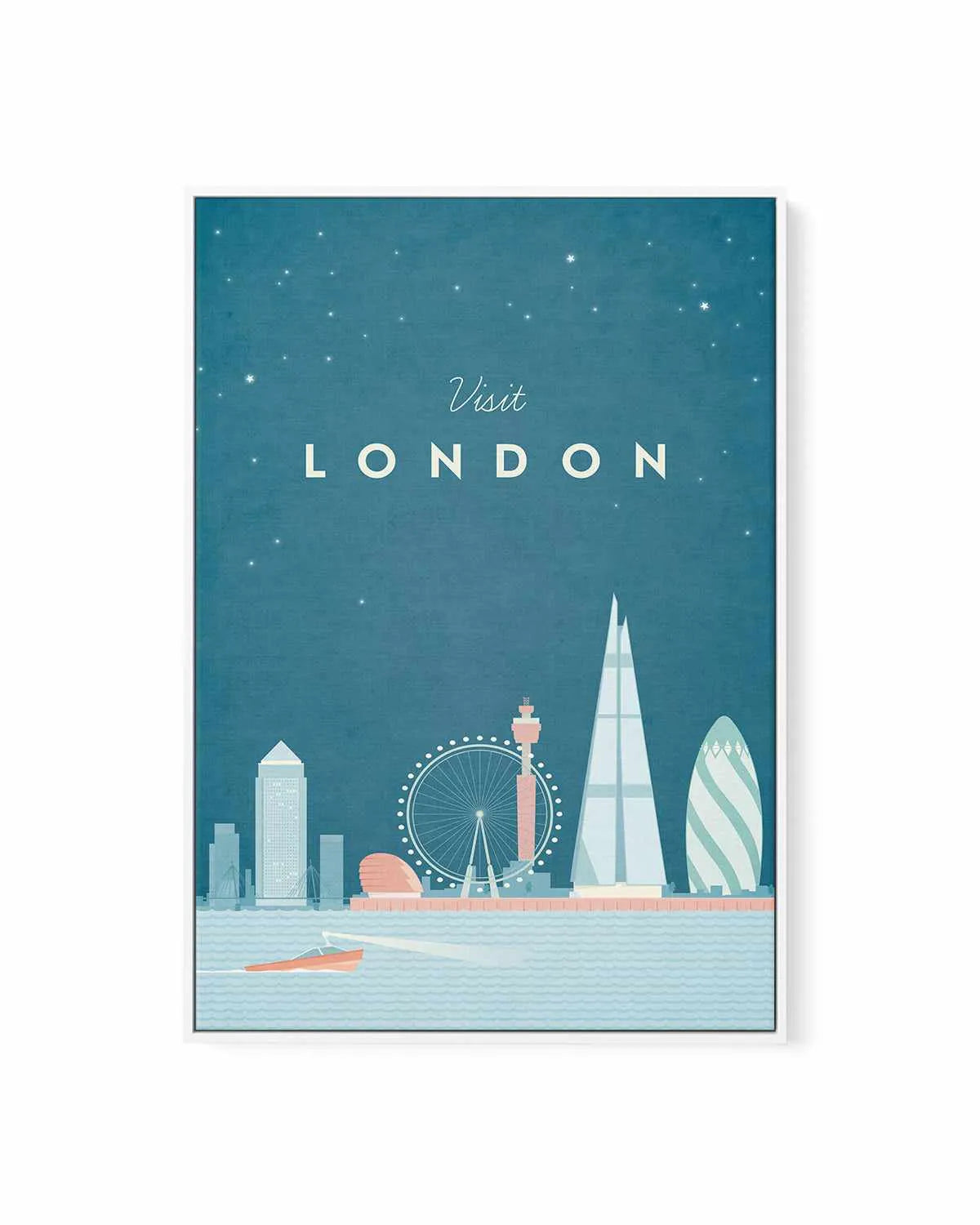 London by Henry Rivers | Framed Canvas Art Print from Olive et Oriel where you can shop wallpaper and artworks online