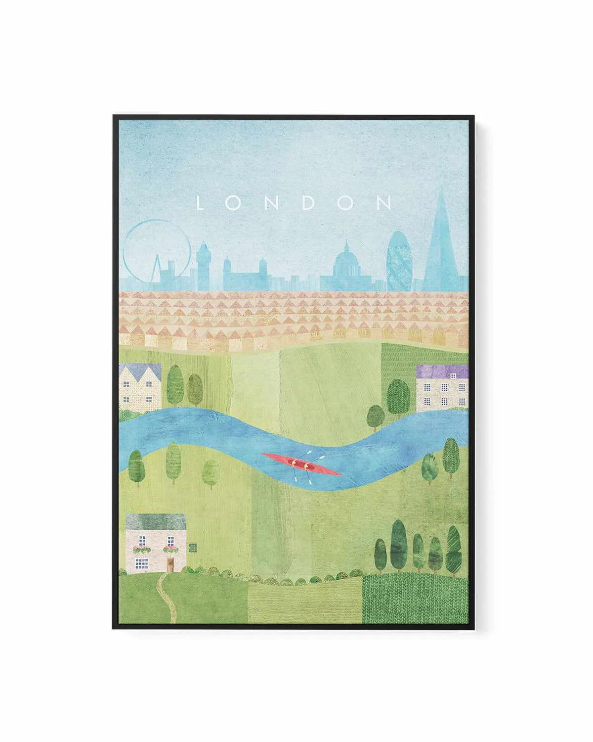 London II by Henry Rivers | Framed Canvas Art Print from Olive et Oriel where you can shop wallpaper and artworks online