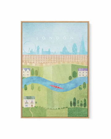 London II by Henry Rivers | Framed Canvas Art Print from Olive et Oriel where you can shop wallpaper and artworks online