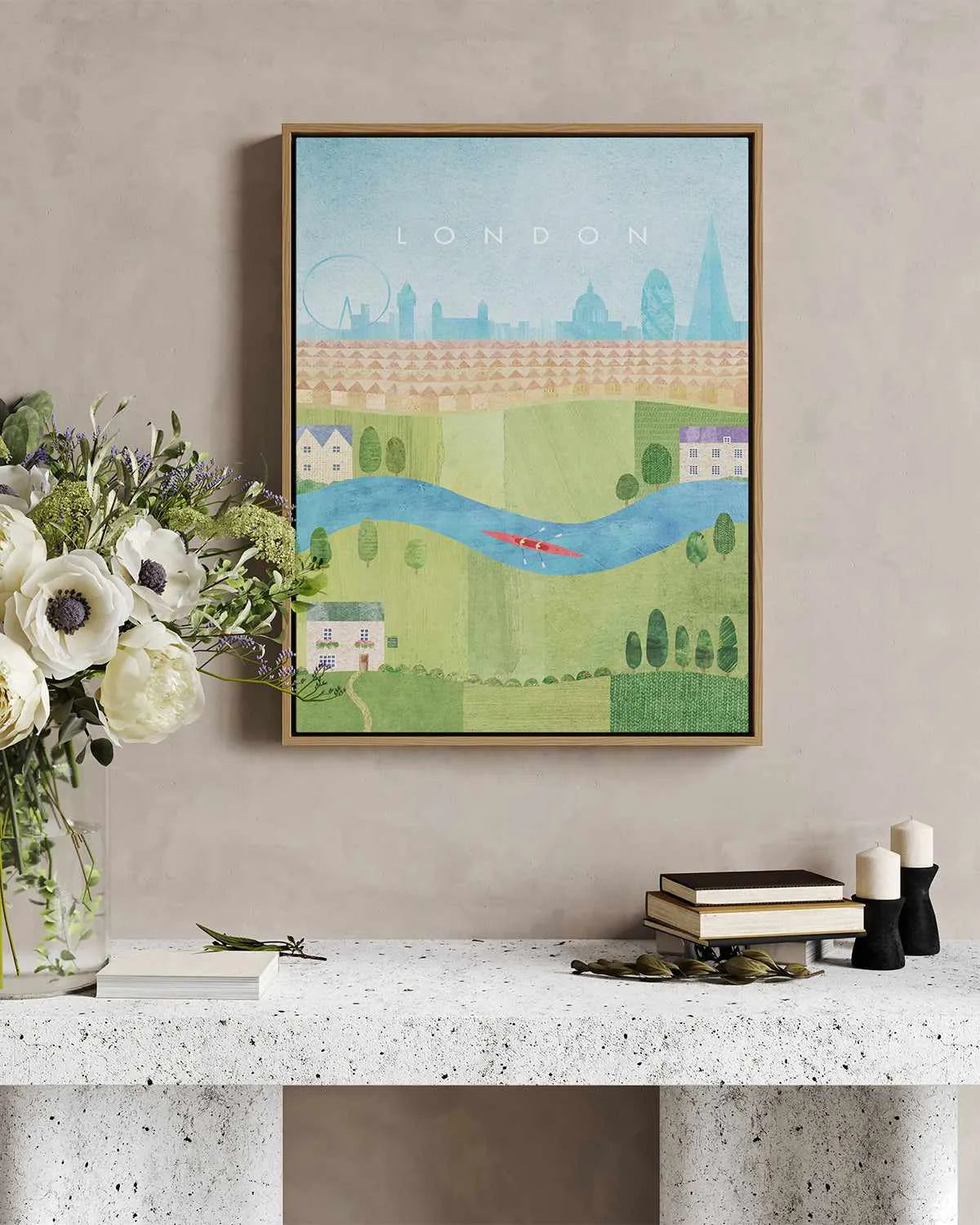 London II by Henry Rivers | Framed Canvas Art Print from Olive et Oriel where you can shop wallpaper and artworks online