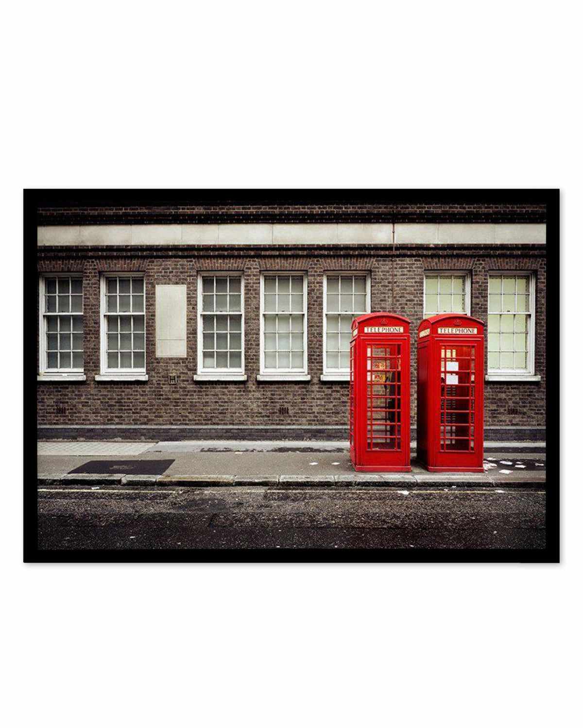 London Phone Booths Art Print