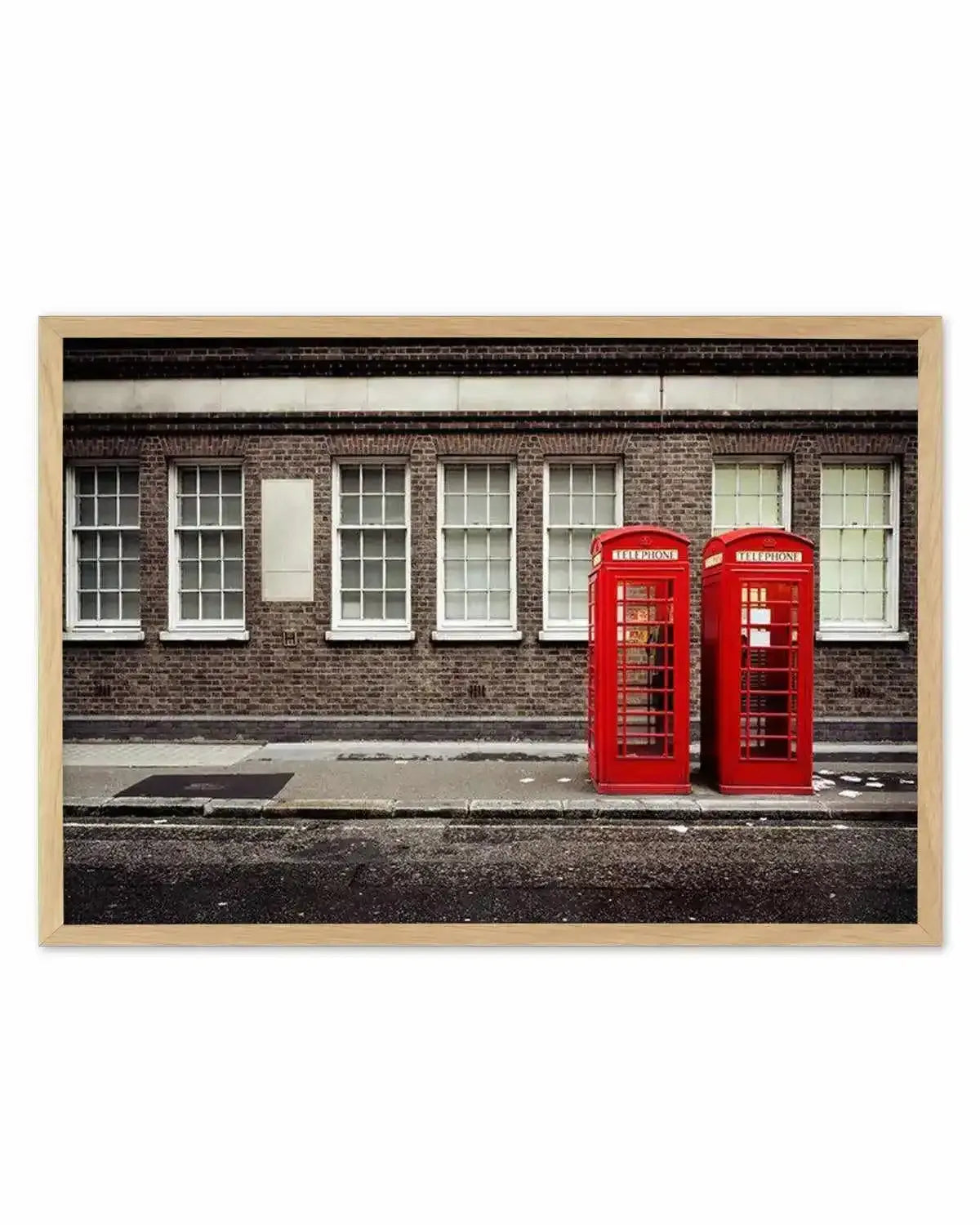 London Phone Booths Art Print from Olive et Oriel where you can shop wallpaper and artworks online