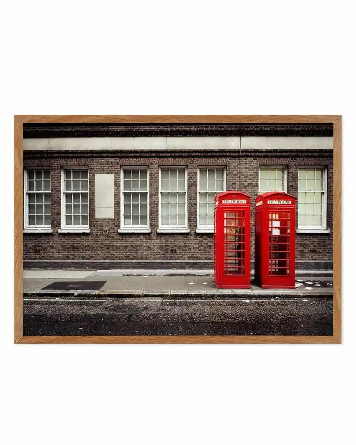 London Phone Booths Art Print from Olive et Oriel where you can shop wallpaper and artworks online