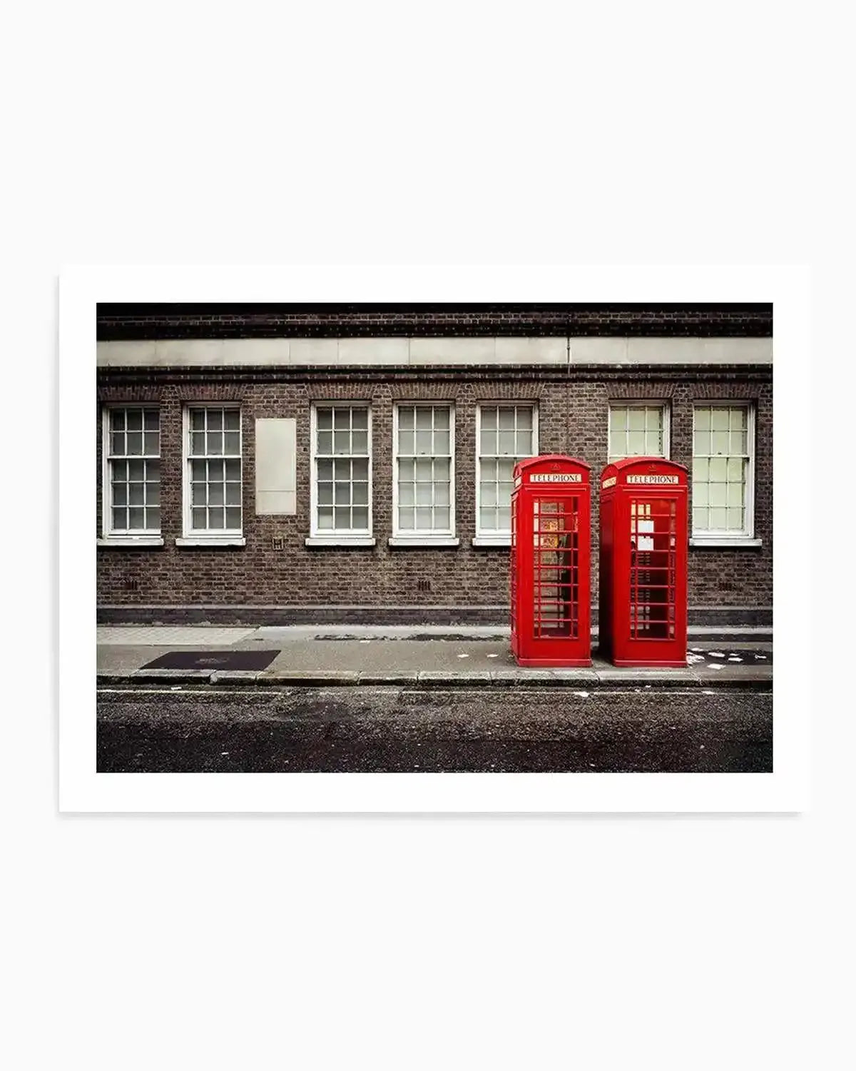 London Phone Booths Art Print from Olive et Oriel where you can shop wallpaper and artworks online